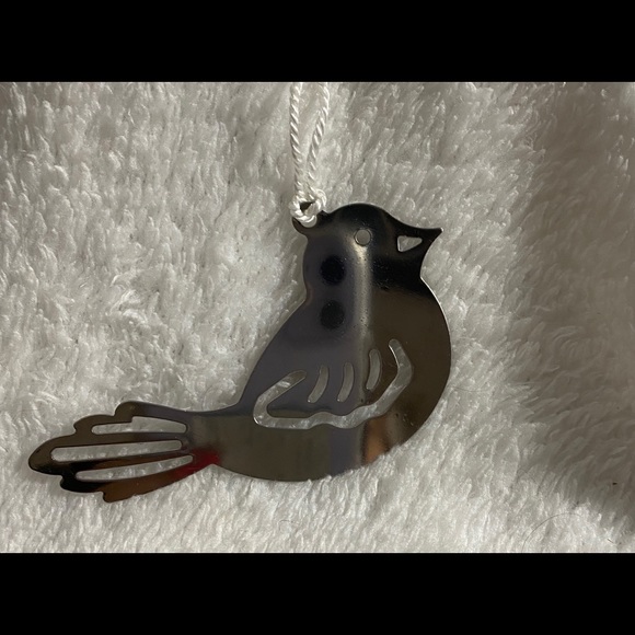 BOGO Set of 4 Metal Alloy Cut Outs Angel, Snowflake, Cardinal, Chevron w/Tassel - Picture 9 of 9